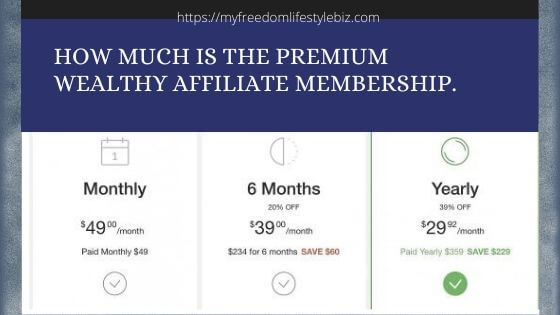 Pricing Wealthy Affiliate Membership 