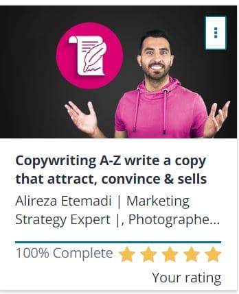 Udemy Copy writing course 