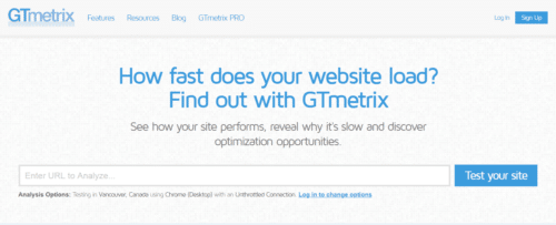 GT Metrix one of the most important tools for a website owner