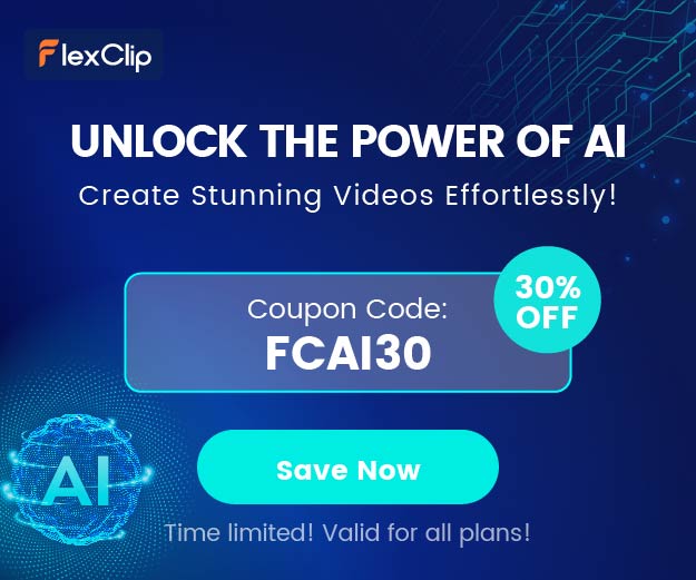 Unlock the Power with AI use FlexClip to create your videos. Improve SEO